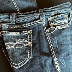 Cowgirl Tuff dark embellished jeans